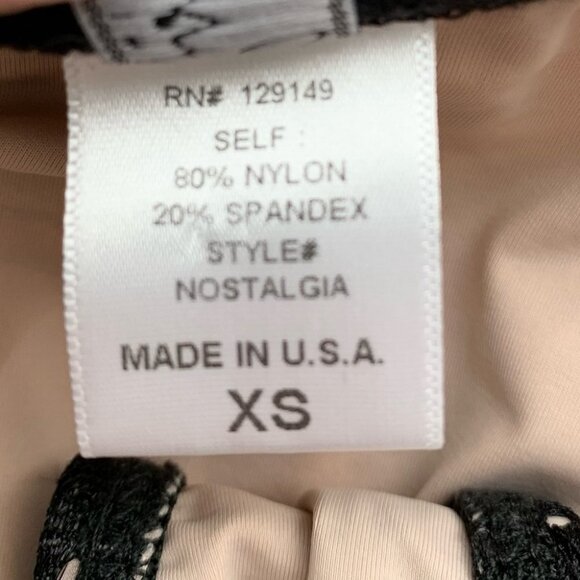 Risk Nostalgia Women’s Bikini Bottoms Cheeky Thong Nude Black Size XS - Picture 10 of 11